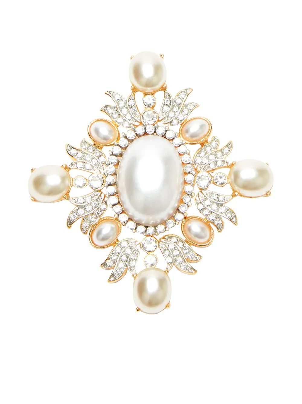 pearl-embellished brooch | Farfetch (CA)