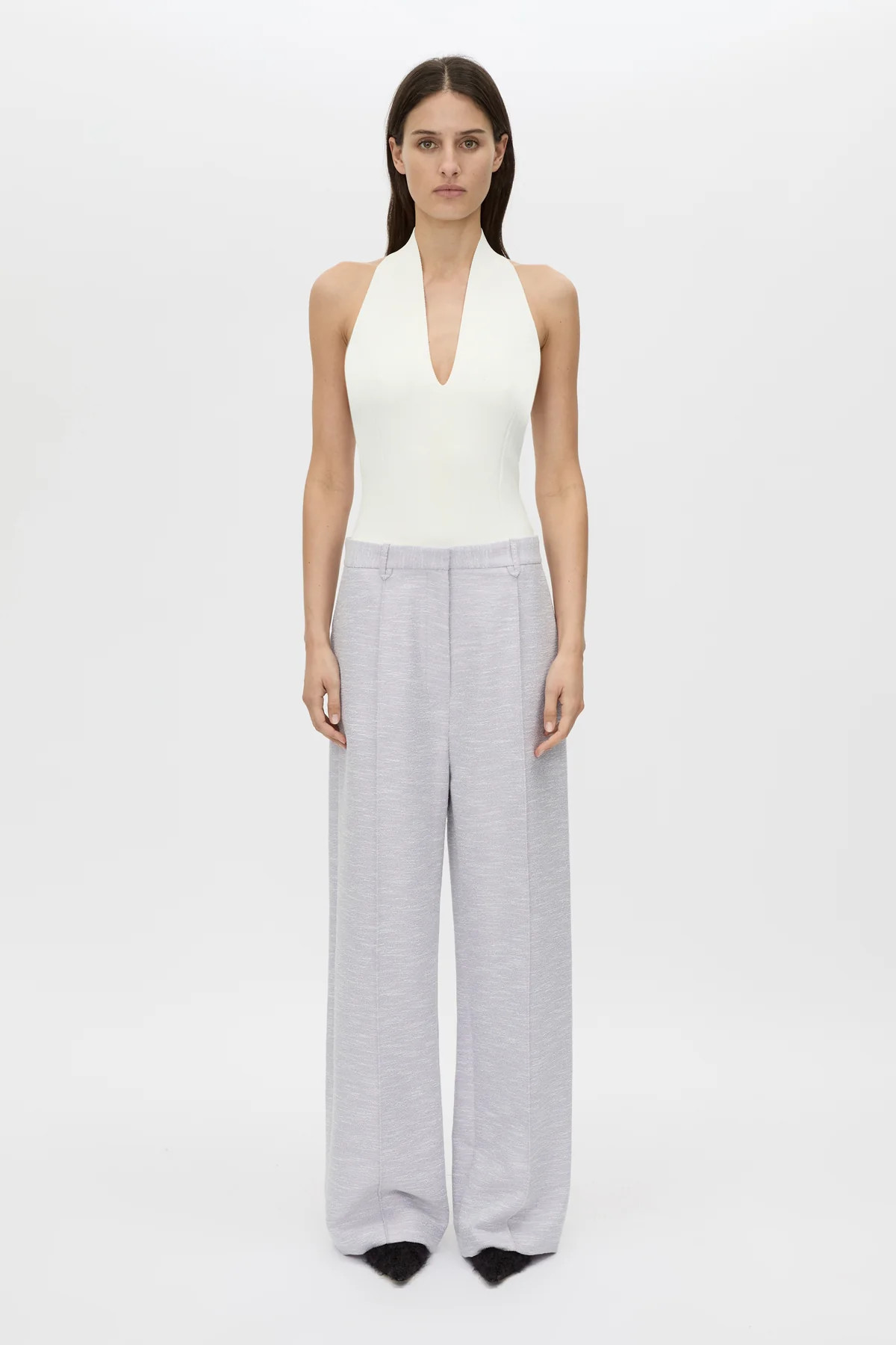 Kestrel Plunge Neck Bodysuit in Ivory - CAMILLA AND MARC® C&M | CAMILLA AND MARC (ANZ)