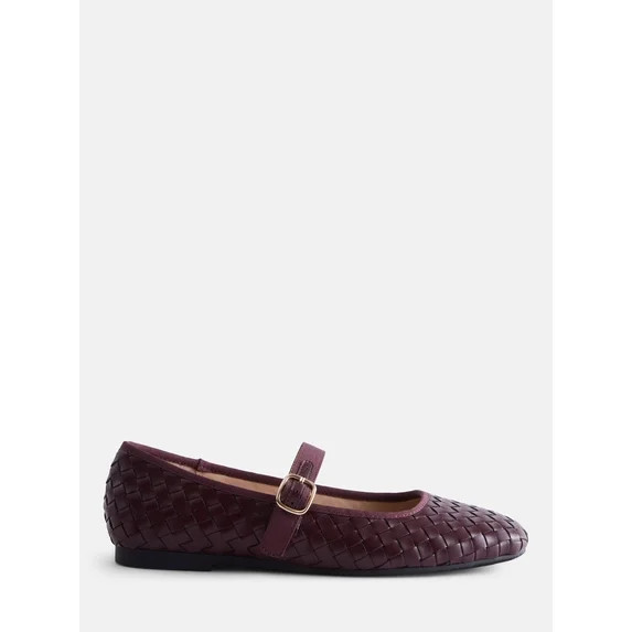 Scenario Women's Woven Mary Jane Flats | Walmart (US)