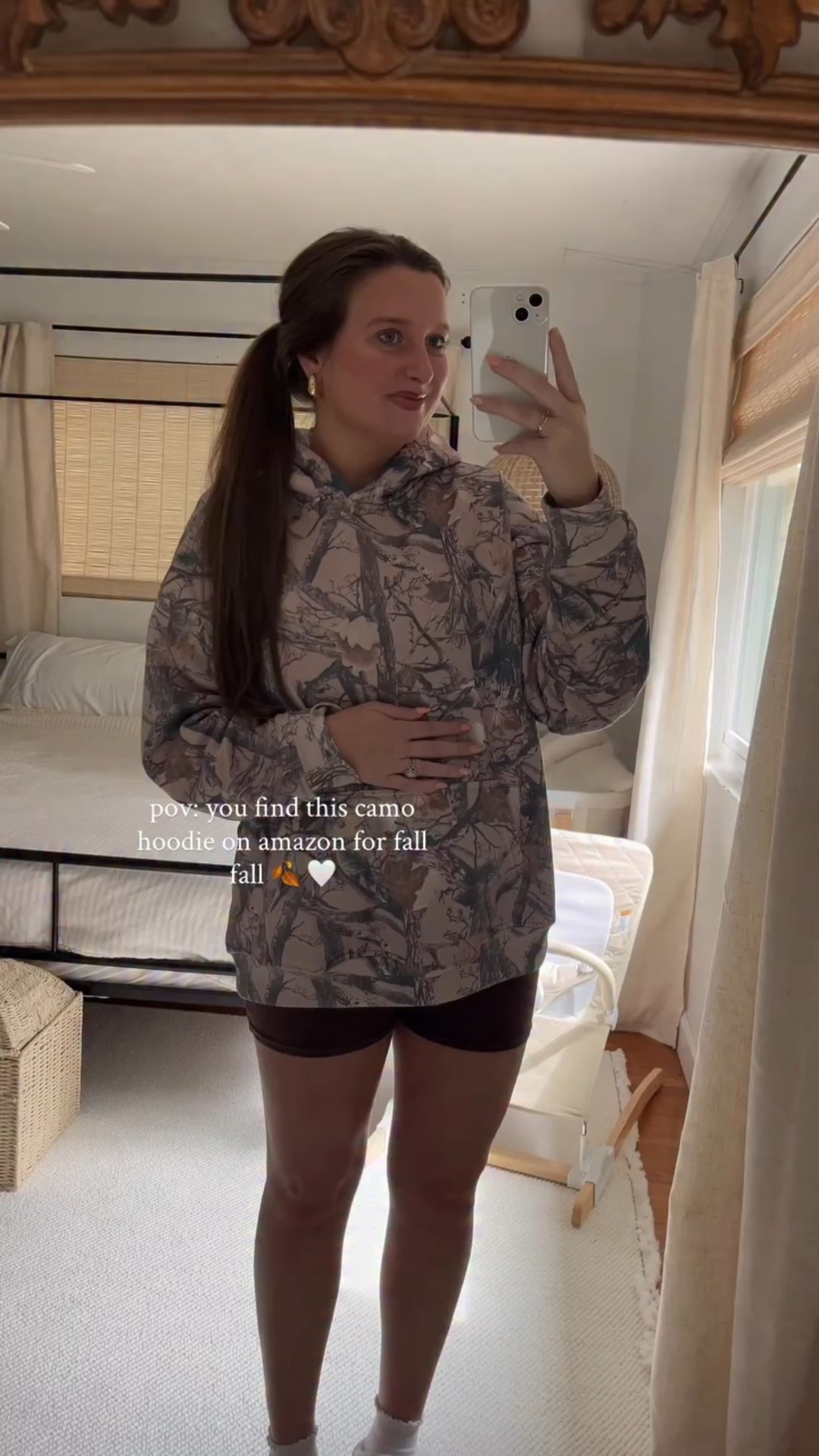 love seeing all the camo lately say CAMO for the 🔗 & I’ll send you details to this amazon hoodie for fall & the rest of this look 🍂

post stomach bug ootd & feeling a little better today! I’m always loving a comfy + cute fit 

#amazonfashion #amazonstyle #camohoodie #camooutfits #fallstyle