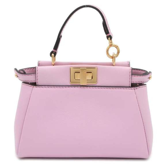 Fendi Micro Peekaboo Leather Crossbody Pouch Bag Black | Poshmark