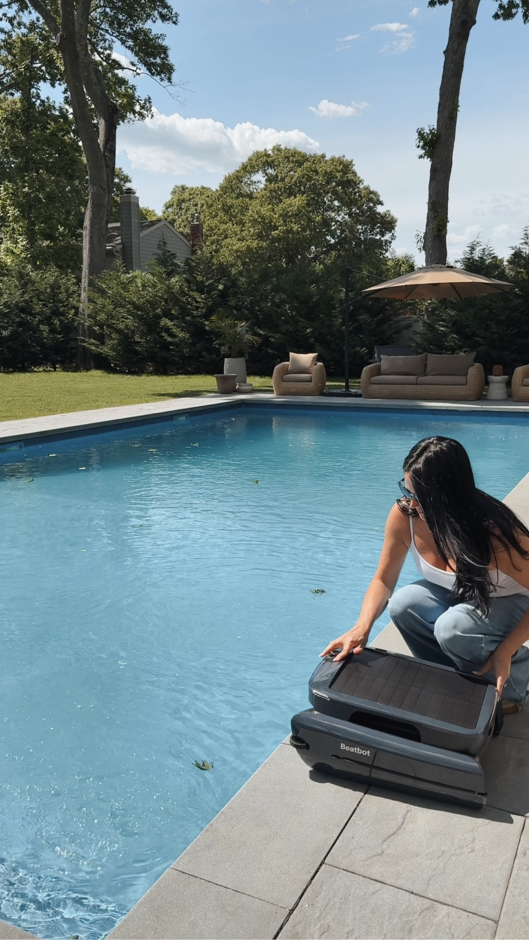 Spend less time skimming and more time swimming ☀️💦. #beatbotpartner

The @beatbotglobal iSkim Robotic Pool Cleaner is a solar-powered intelligent pool skimmer that works 24/7 so I don’t have to. It quietly glides across the water, mapping out the perfect path to clear away every single leaf, bug, and pollen grain before they even have a chance to sink. It solar-charges automatically, keeping the water picture-perfect all day long. It connects via WiFi & Bluetooth through the Beatbot app, and holds up to 800 leaves in its extra-large basket. Perfect for both above-ground and in-ground swimming pools—just sit back and let the iSkim do its magic all summer long! 🌊✨

This product also comes with a 3-year warrantyfor your peace of mind.

#LTKHome #LTKSaleAlert #LTKSeasonal