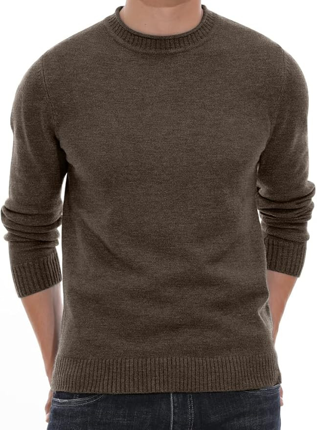 Sailwind Men's Crewneck Sweater Soft Casual Sweaters for Men Classic Pullover Sweaters with Ribbi... | Amazon (US)