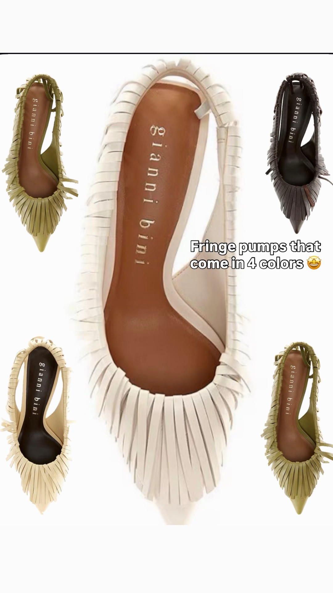 Fringe Slingback Pumps