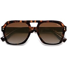 SOJOS Retro Thick Polarized Aviator Sunglasses for Women Men, Large Trendy Bold Square Pilot Shad... | Amazon (US)