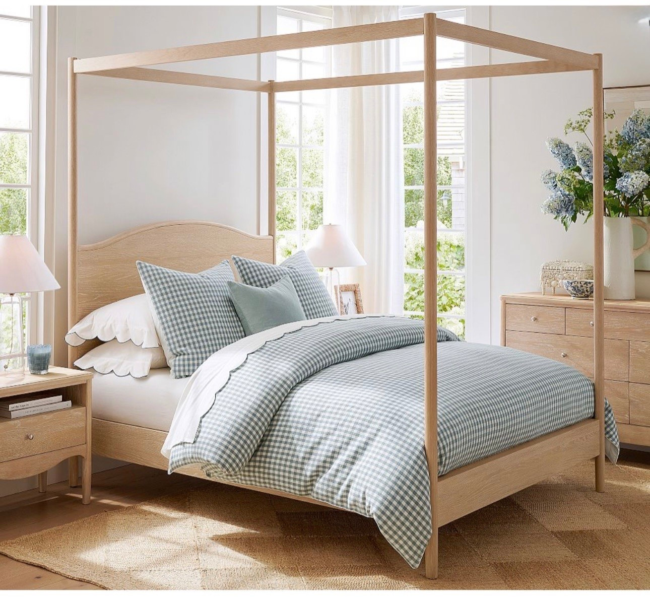 Bedroom decor, coastal chic decor, checked bedding, canopy bed

#LTKHome #LTKmomlife #LTKSeasonal