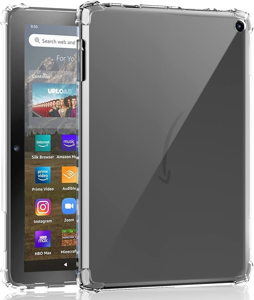 Clear Case for Kindle Fire HD 8 & Fire HD 8 Plus Tablet 8" (12th Generation 2022), Ultra Clear So... | Amazon (US)