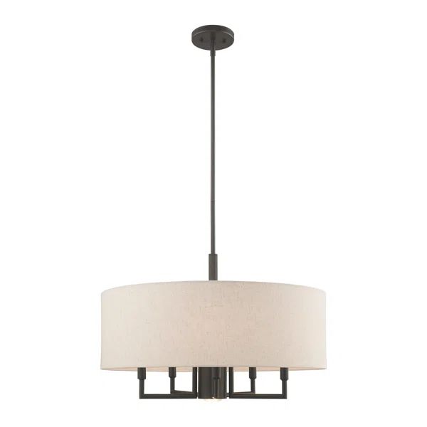 Flaire 6 - Light Dimmable LED Drum Chandelier | Wayfair North America