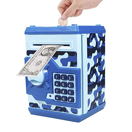 Totola Piggy Bank Electronic Mini ATM for Kids Baby Toy, Safe Coin Banks Money Saving Box Password C | Amazon (US)