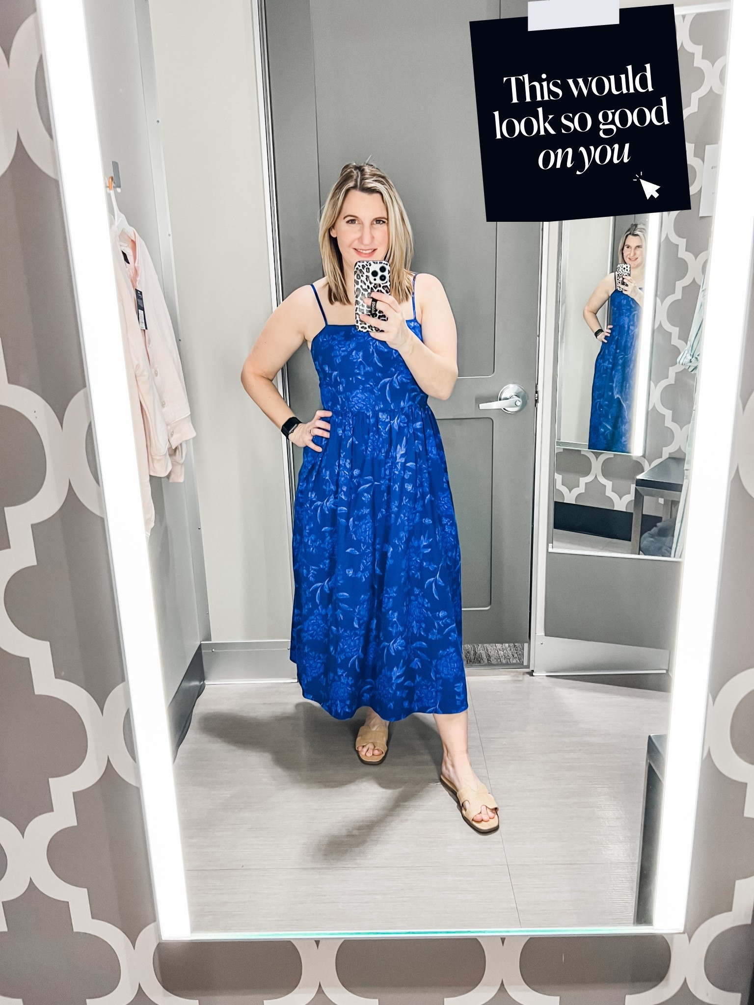 This blue floral midi dress is perfect for spring, a cruise or even a wedding! It’s so flattering and very well made. 
Wedding guest, spring dress, Easter 

#LTKSeasonal #LTKFindsUnder50 #LTKWedding
