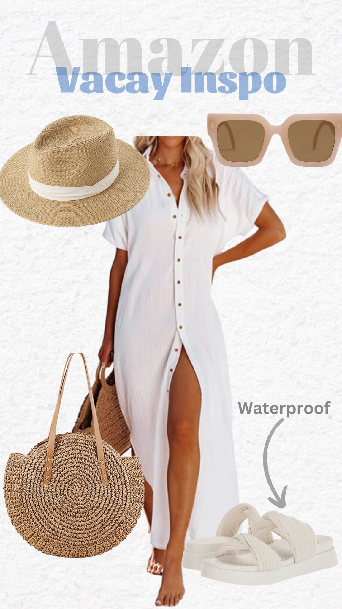 Gorgeous vacay Dress / cover up 

White linen, straw hat , beach bag, beach hat, sunglasses amazon vacation Inspo, waterproof sandals, honeymoon, cruise, Greece, islands 

Spring break, easter, summer, vacation, st Pattys, 
#moms #amazonprime #amazon #forher #cybermonday #giftguide #holidaydress #kneehighboots #loungeset #walmart #target #macys #academy #under40
#under50  #winteroutfits #holidays #coldweather #transition #rustichomedecor #cruise #highheels #pumps #blockheels #clogs #mules #midi #maxi #dresses #skirts #croppedtops #everydayoutfits #livingroom #highwaisted #denim #jeans #distressed #momjeans #paperbag #opalhouse #threshold #anewday #knoxrose #mainstay #costway #universalthread #garland 
#boho #bohochic #farmhouse #modern #contemporary #beautymusthaves 
#amazon #amazonfallfaves #amazonstyle #targetstyle #nordstrom #nordstromrack #etsy #revolve #shein #walmart#dinningroom #bedroom #livingroom #king #queen #kids #bestofbeauty #perfume #earrings #gold #jewelry #luxury #designer #blazer #lipstick #giftguide #fedora #photoshoot #outfits #collages #homedecor

#LTKSeasonal
#LTKSale
#LTKFind
#LTKFestival
#LTKbeauty
#LTKbump
#LTKfamily
#LTKitbag
#LTKsalealert
#LTKU
#LTKcurves
#LTKfit
#LTKkids
#LTKshoecrush
#LTKbaby
#LTKhome
#LTKmens
#LTKstyletip
#LTKunder50
#LTKwedding
#LTKswim
#LTKunder100 

#LTKtravel #LTKsalealert #LTKSeasonal