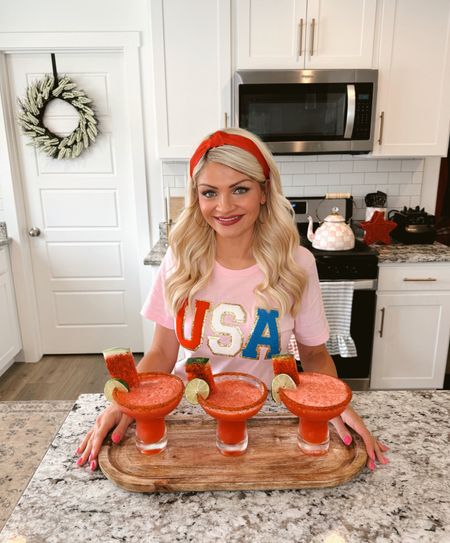 4th of July outfit links from Etsy! Also have my walmart margarita glasses, similar wooden tray, and some other kitchen decor items. 

I use a Vitamix to make my slushies, smoothies, etc.. also linked the one I am using here!

#LTKSummerSales #LTKFindsUnder50 #LTKHome