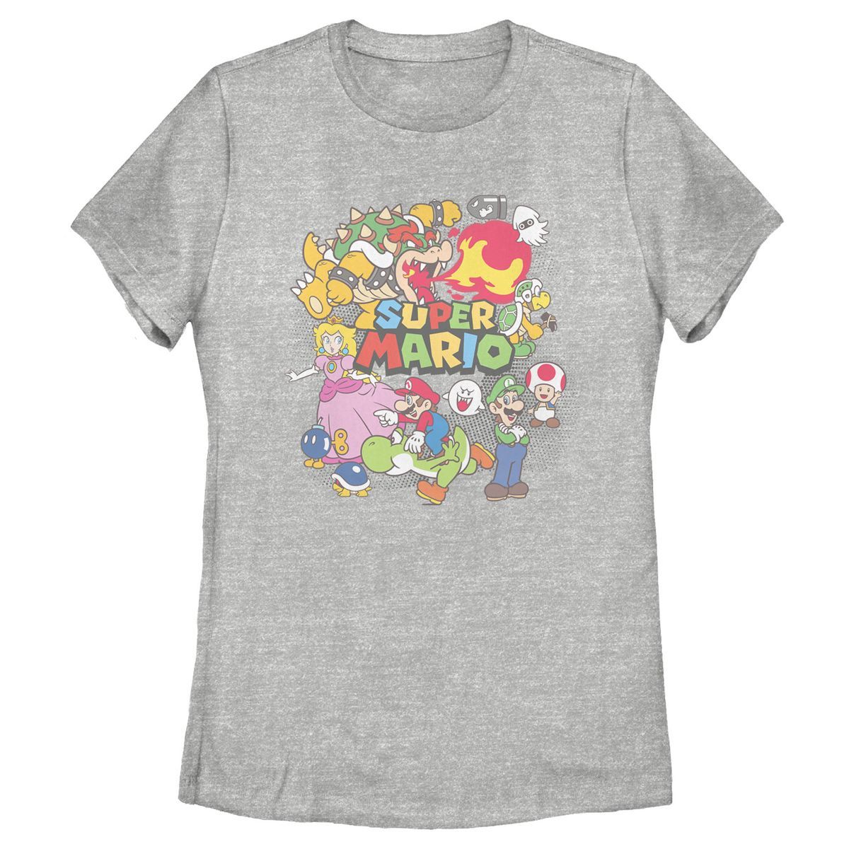 Women's Nintendo Mario Cast Collage T-Shirt | Target