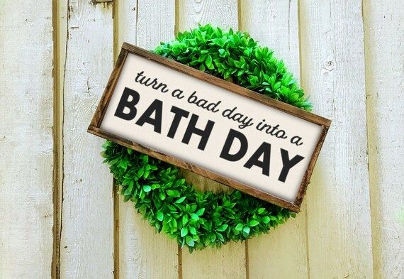 Turn a Bad Day into a Bath Day Sign | Take a Bath | Bathroom Wall Decor | Hot Bath Soap Towels | ... | Etsy (US)