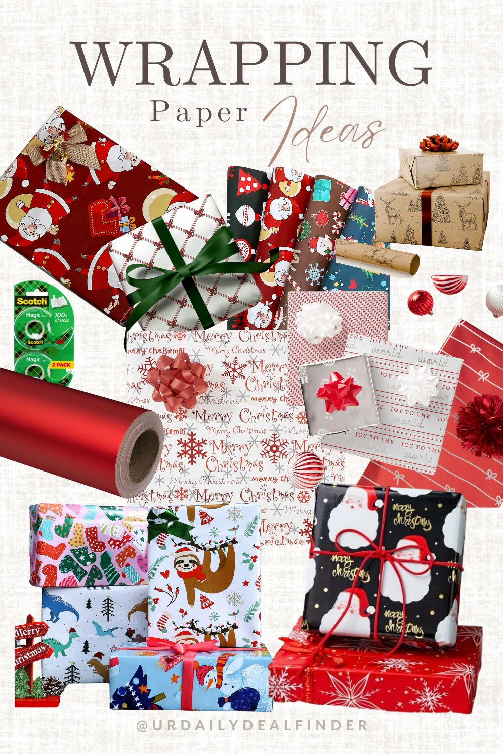 Holiday wrapping paper and bows!! 

 #LTKGiftGuide #LTKHoliday #LTKSaleAlert