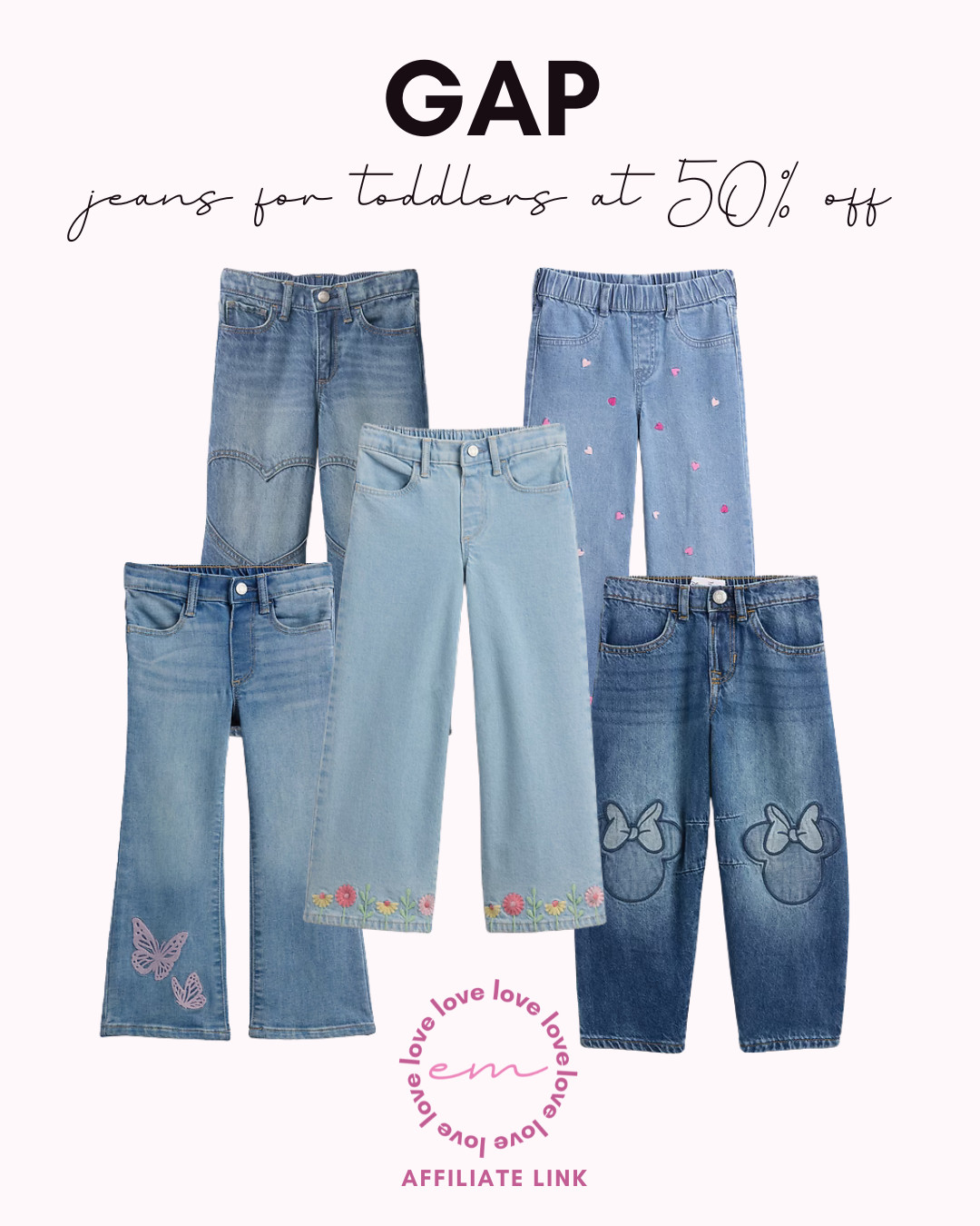 Jeans for Toddlers at 50% Off 

 #LTKootd #LTKBaby #LTKKids