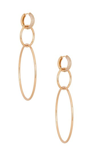 Leona Hoops in Gold | Revolve Clothing (Global)