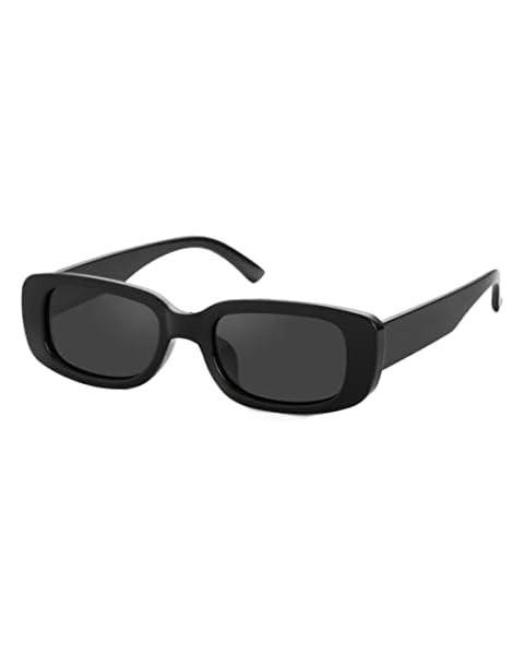 ShadyVEU Slim Classic Rectangular Sunglasses UV Protection 90’s Vintage Small Wide Retro Frame ... | Amazon (US)