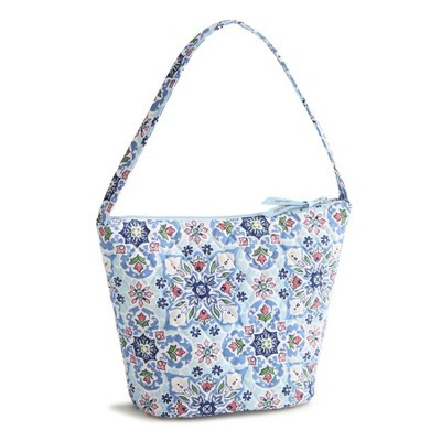 Vera Bradley Lisbon Sky Medallion Shoulder Bucket Bag - Light Blue | Target