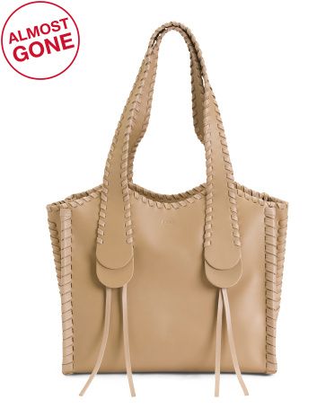 Made In Italy Leather Mony Tote | TJ Maxx