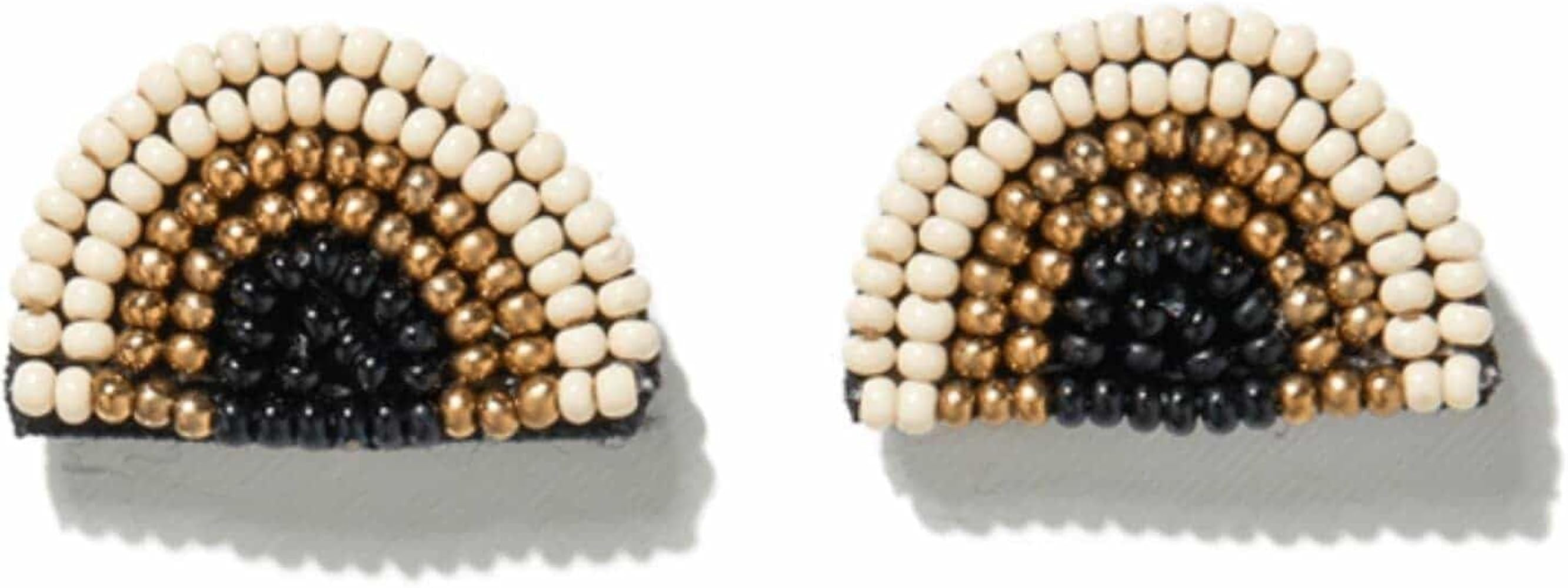 INK+ALLOY Women's Beaded Boho Post Earrings for Women, Small Seed Bead Statement Earrings, Rainbo... | Amazon (US)