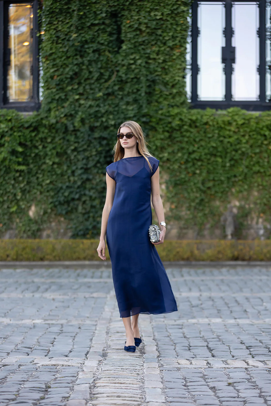 Grace Dress - Peacoat | Julia Amory