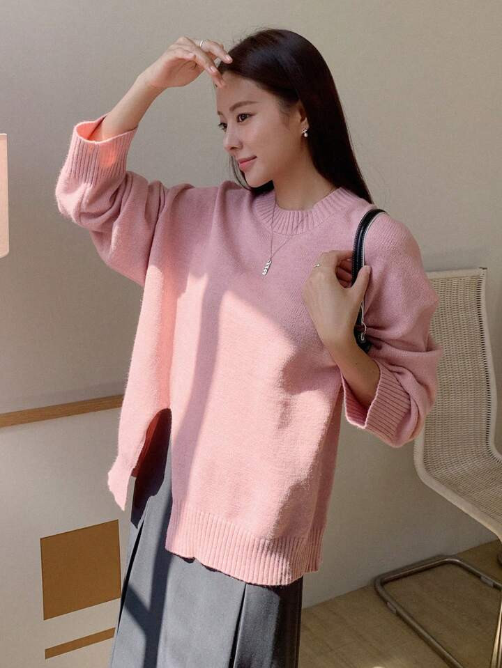 34DAZY Eyelet Detail Ribbed Knit Drop Shoulder Sweater2.4k+ sold recentlyGBP£14.99-17% | SHEIN