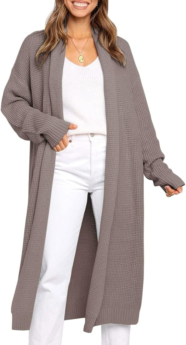 LILLUSORY Long Cardigan Sweaters for Women Fall Trendy Oversized Open Front Winter Coat | Amazon (US)