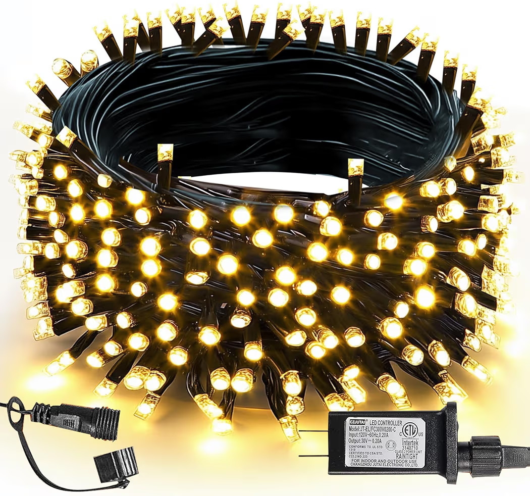 TW SHINE Christmas Lights, 200 LED 66FT Outdoor Christmas Lights Plug in with 8 Modes, Waterproof... | Amazon (US)