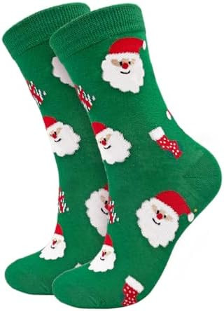 Rutuioy Christmas Socks for Women, Fun Novelty Crew Socks, Stocking Stuffers for Mom Mother Gifts | Amazon (US)