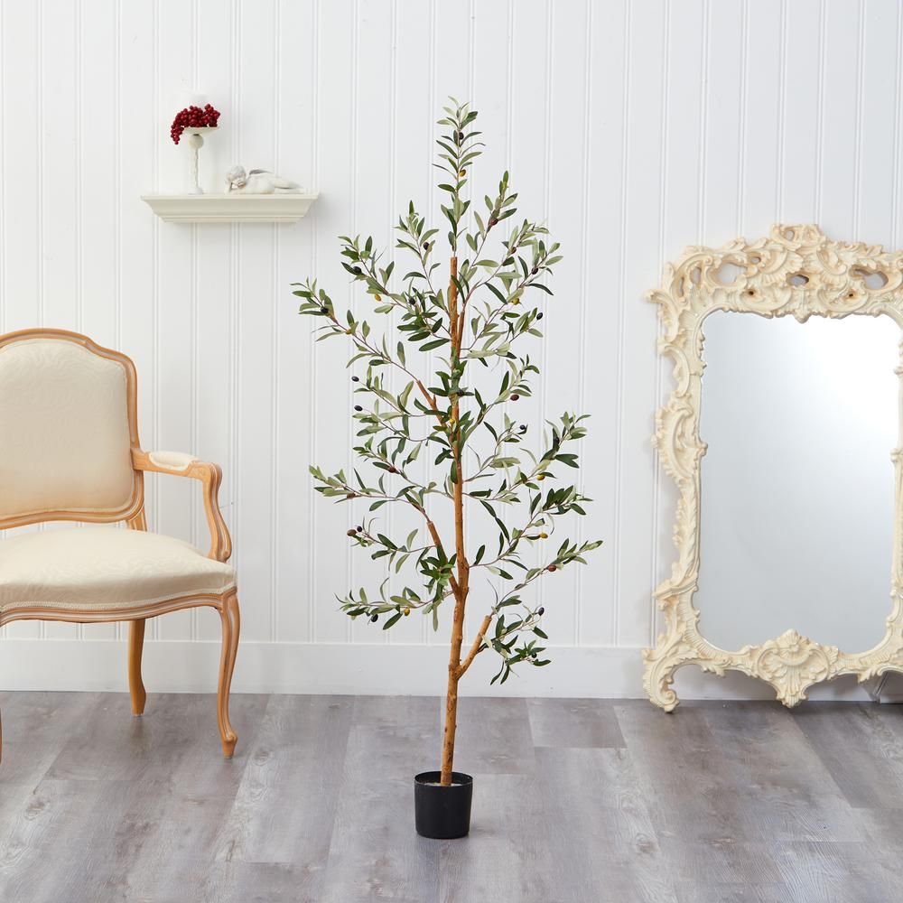 Nearly Natural 4.5 ft. Artificial Olive Tree | The Home Depot