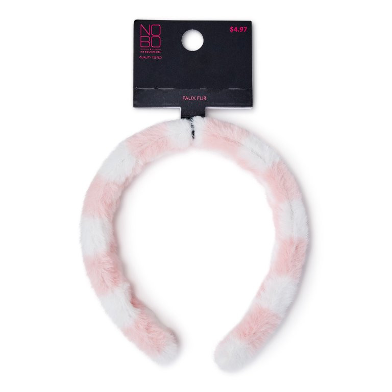 No Boundaries Juniors Faux Fur Headband | Walmart (US)