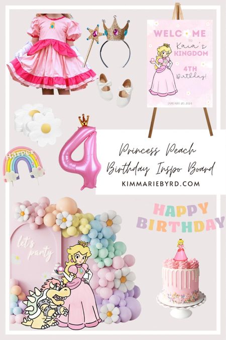 Princess Peach birthday party inspo! 

#LTKparties #LTKfindsunder50 #LTKfamily