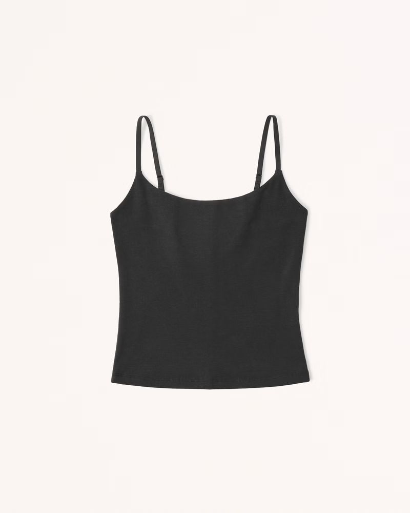 Cotton Seamless Fabric Scoopneck Cami | Abercrombie & Fitch (US)