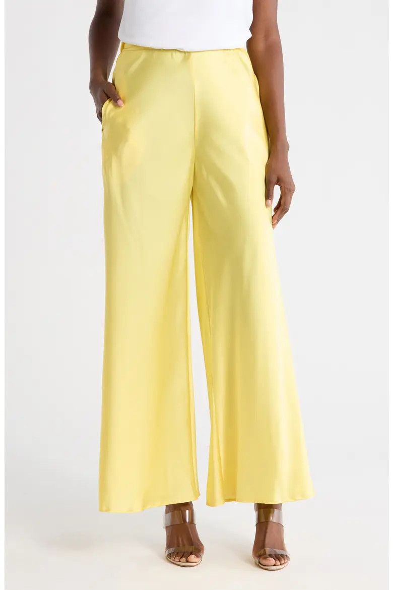Satin Wide Leg Pants (Women) | Nordstromrack | Nordstrom Rack