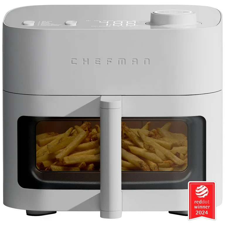 Chefman 8 Qt. Crispinator Air Fryer w/ Powerful DC Motor & 450°F Max Temp, Concrete - Walmart.co... | Walmart (US)