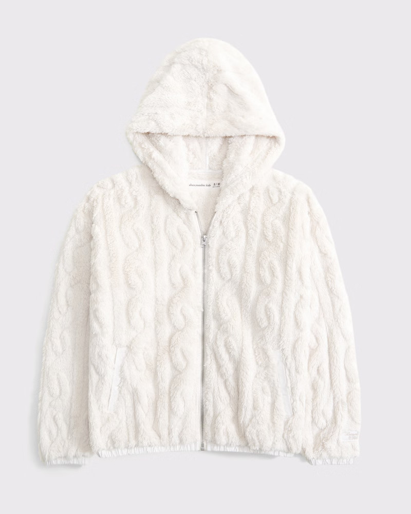 sherpa full-zip hoodie | Abercrombie & Fitch (US)