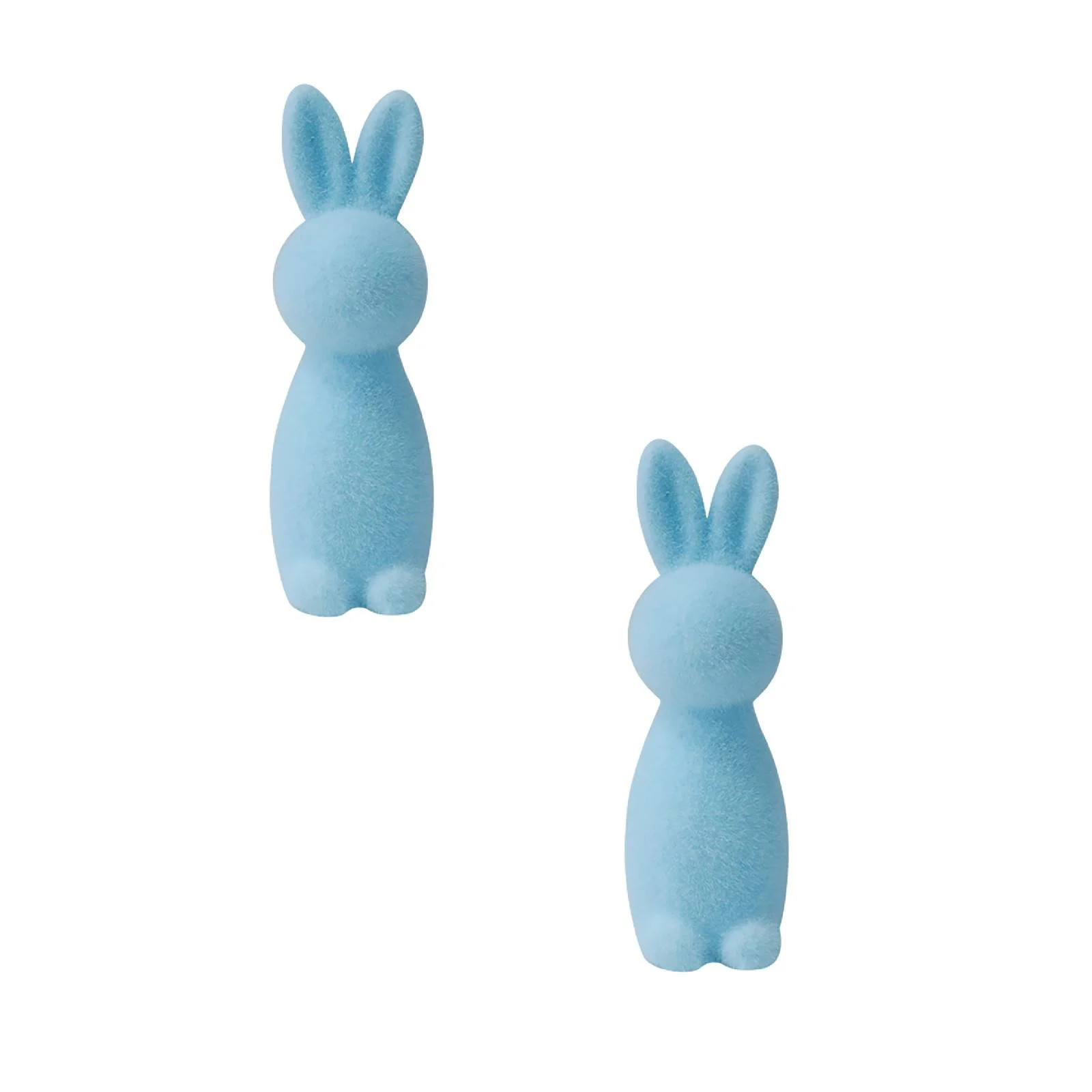 Fozruso Easter Flocked Bunny Desktop Decor, 7.48 Inch, Blue-2PCS,Best Way Together To Celebrate | Walmart (US)