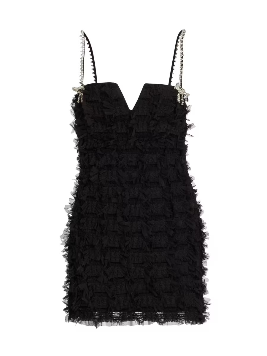 Cherie Amour Crystal-Embellished Minidress | Saks Fifth Avenue