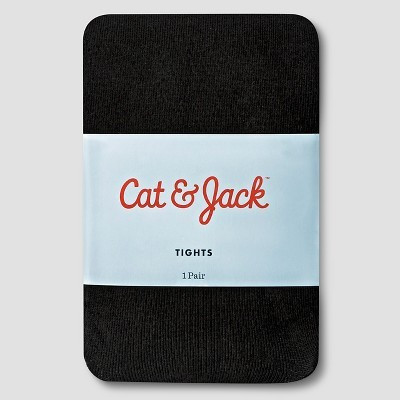 Baby Girls' Solid Tights - Cat & Jack™ Black 6-12M | Target
