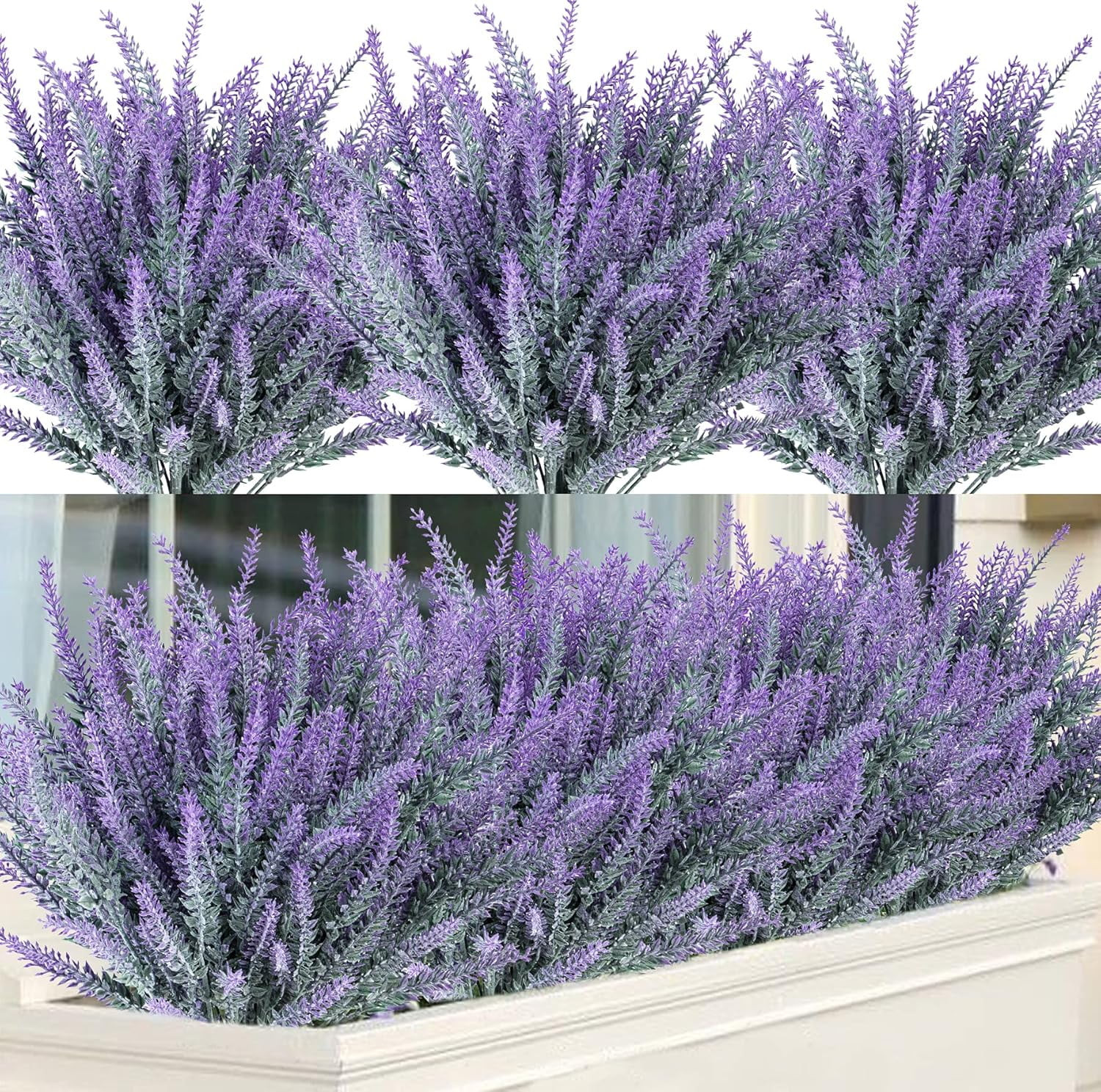 15 Inch Artificial Plastic Lavender Bouquet 12 Count | Walmart (US)