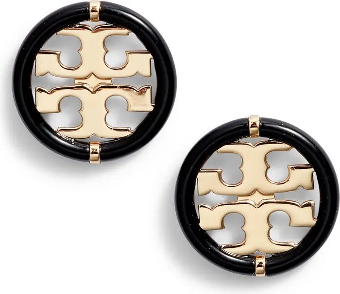 Tory Burch Miller Enamel Stud Earrings | Nordstrom | Nordstrom