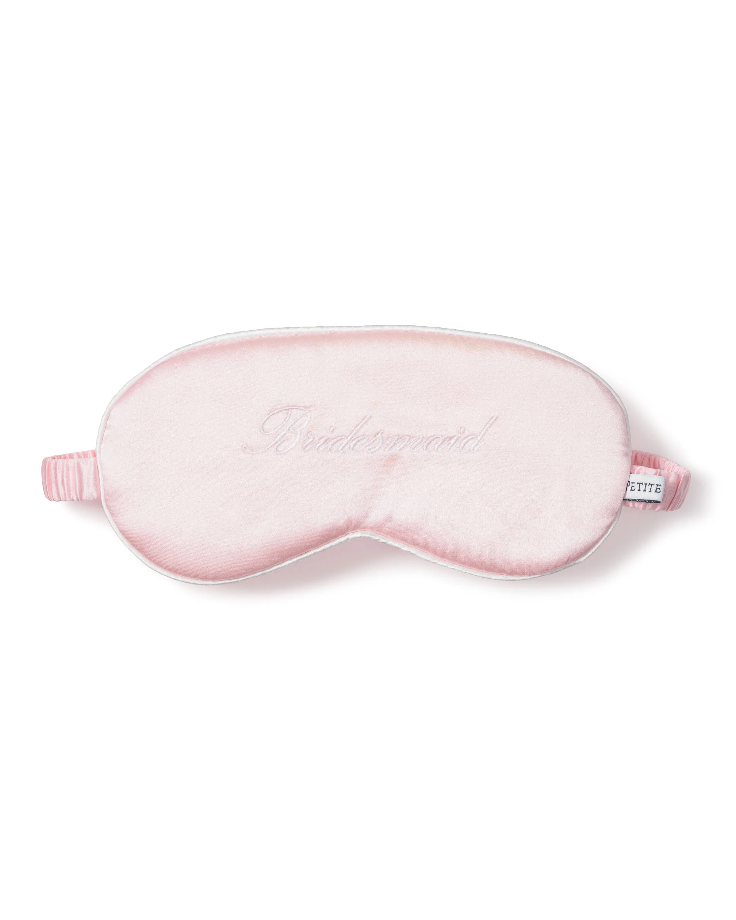 Women's Silk 'Bridesmaid' Sleep Mask - Pink | Petite Plume