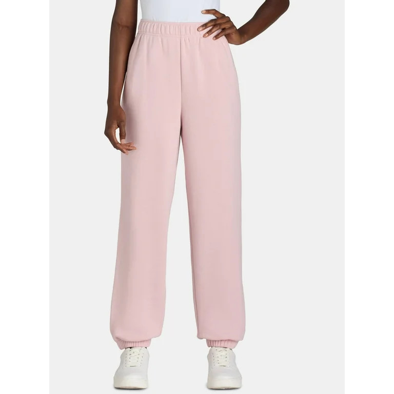 No Boundaries Fleece Jogger Pants, 28” Inseam, Women’s | Walmart (US)