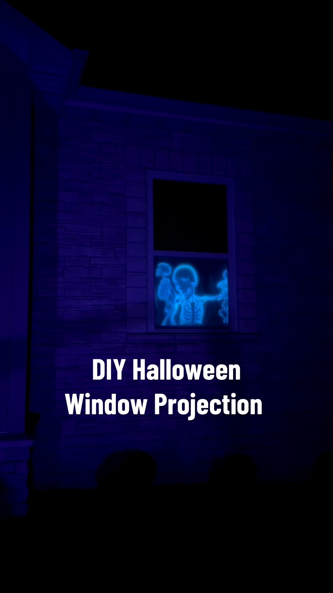 DIY Halloween window projection 🎃 Cheap tablecloth + painter’s tape + Amazon projector = done. Bonus: works for Christmas too!

#LTKFindsUnder50 #LTKHalloween #LTKHome
