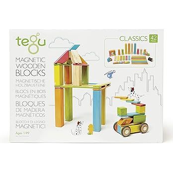 Amazon.com: 42 Piece Tegu Magnetic Wooden Block Set, Tints : Clothing, Shoes & Jewelry | Amazon (US)