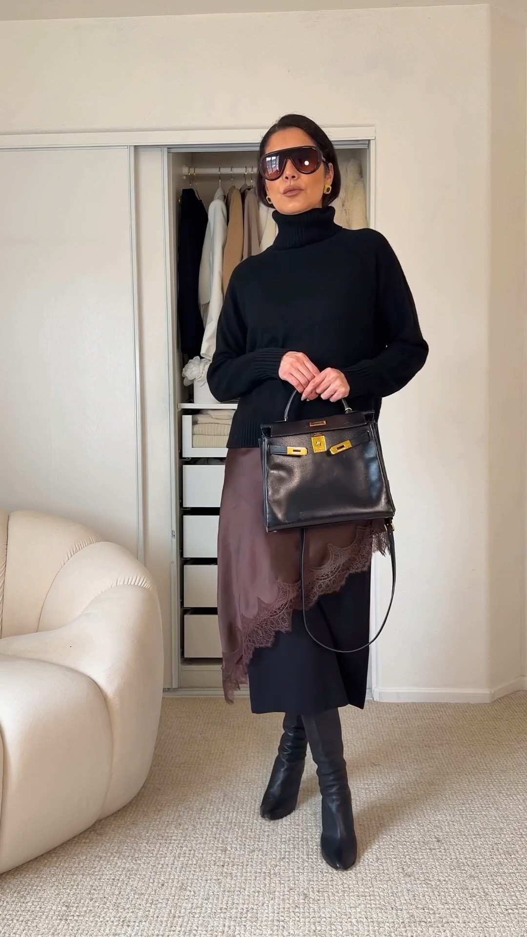 Styling the zara lace dress 
How are you wearing these camis and dresses?
The zara sale has these with 30% off! #zara @zara 

➡️Wearing size S 


❤️Save this for inspo later

Zara sale, zara women, outfit inspiration , clasdy outfit idea, fashion over 40, fashion over 50, women outfit idea, black and brown outfit idea