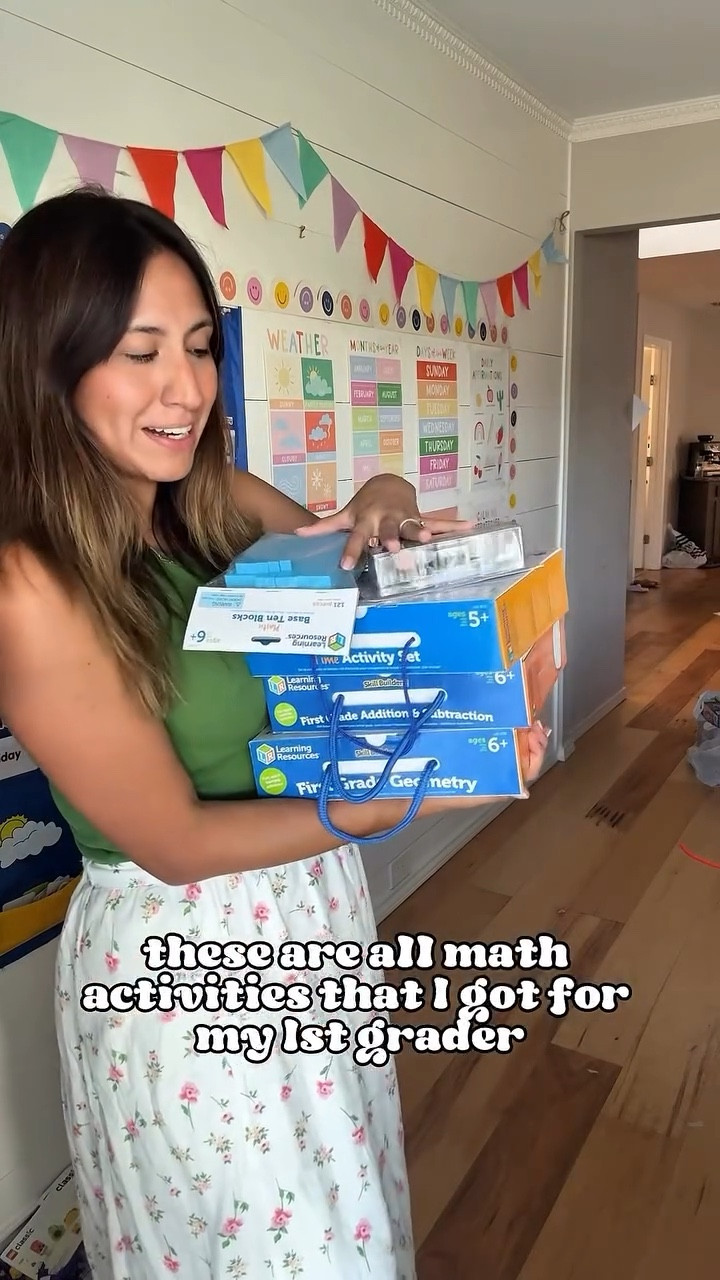 ✨Our first year homeschooling!! These are the math activities we’ll be using and I’m so excited to get organized with you guys. Comment “math” if you want the links to shop these too! 🧮📚

#homeschoolmom #homeschooling #dallasmoms #dallastx #homeschoolmomlife #momlife #learningresources #homeschoolmoms