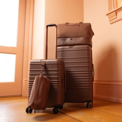 BÉIS 'The Travel Starter Set' in Maple - Carry-On Luggage and Weekender Duffel Bag Bundle, Perso... | BEIS