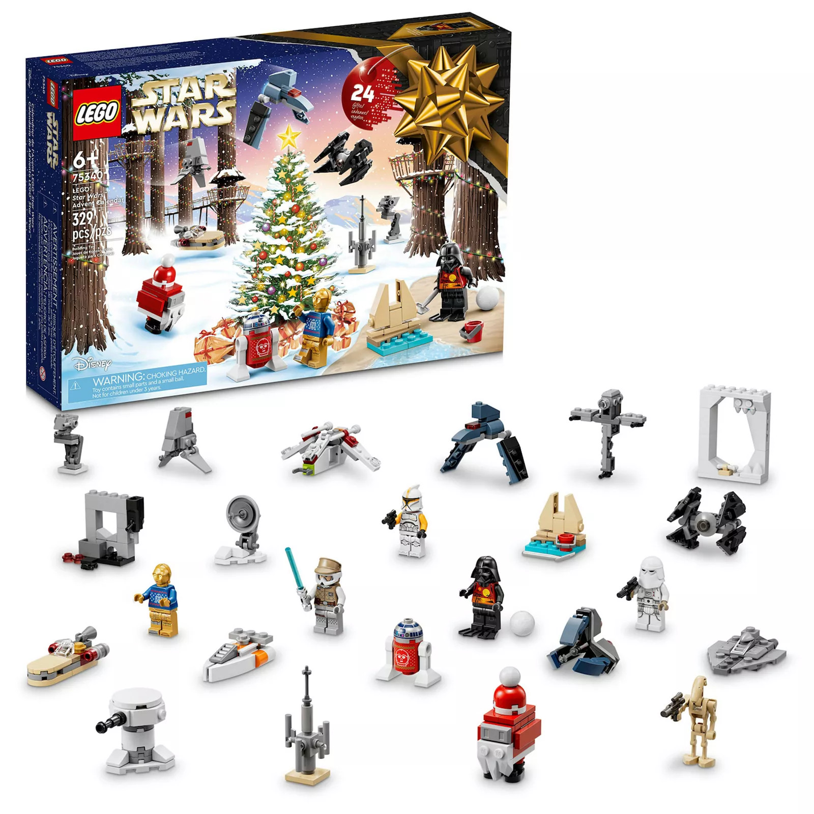 LEGO Star Wars Advent Calendar 75340 Fun Toy Building Kit for Kids (329 Pieces), Multicolor | Kohl's